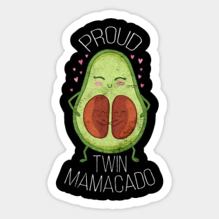 Proud Twin Mamacado Sticker